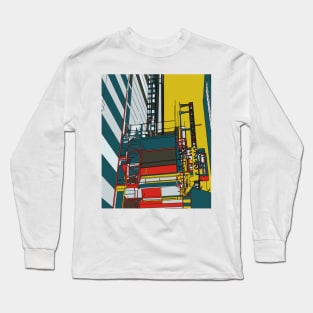 London construction illustration Long Sleeve T-Shirt